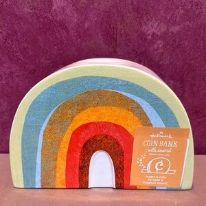 Hallmark Multicolor Rainbow Coin Bank with Sound